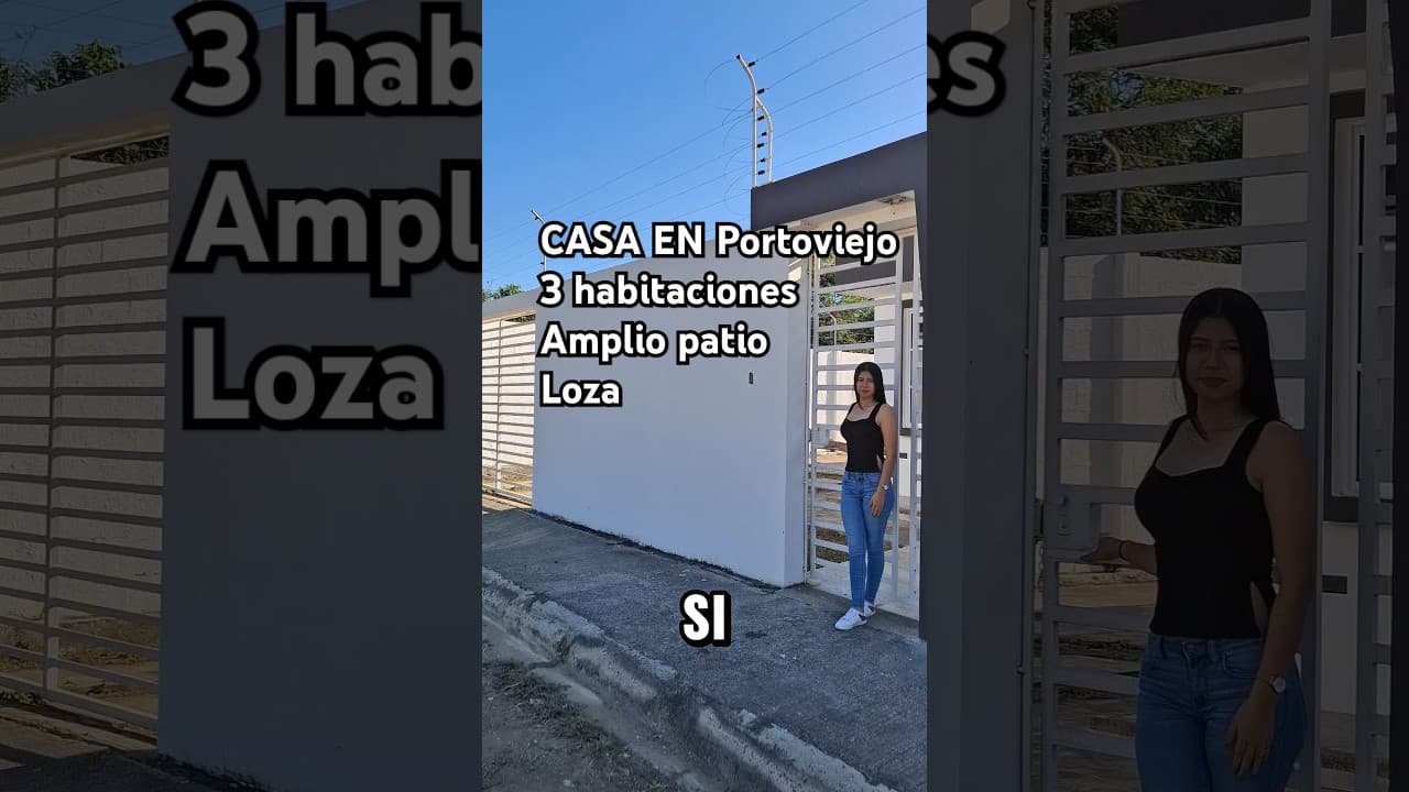 Video de Casa en venta con credito hipotecario biess 3 habitaciones