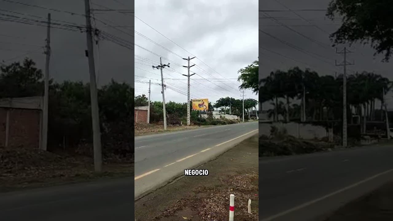 Video de Terreno en venta de 2000 mts2 con casa 3 habitaciones y local Portoviejo, Manabi