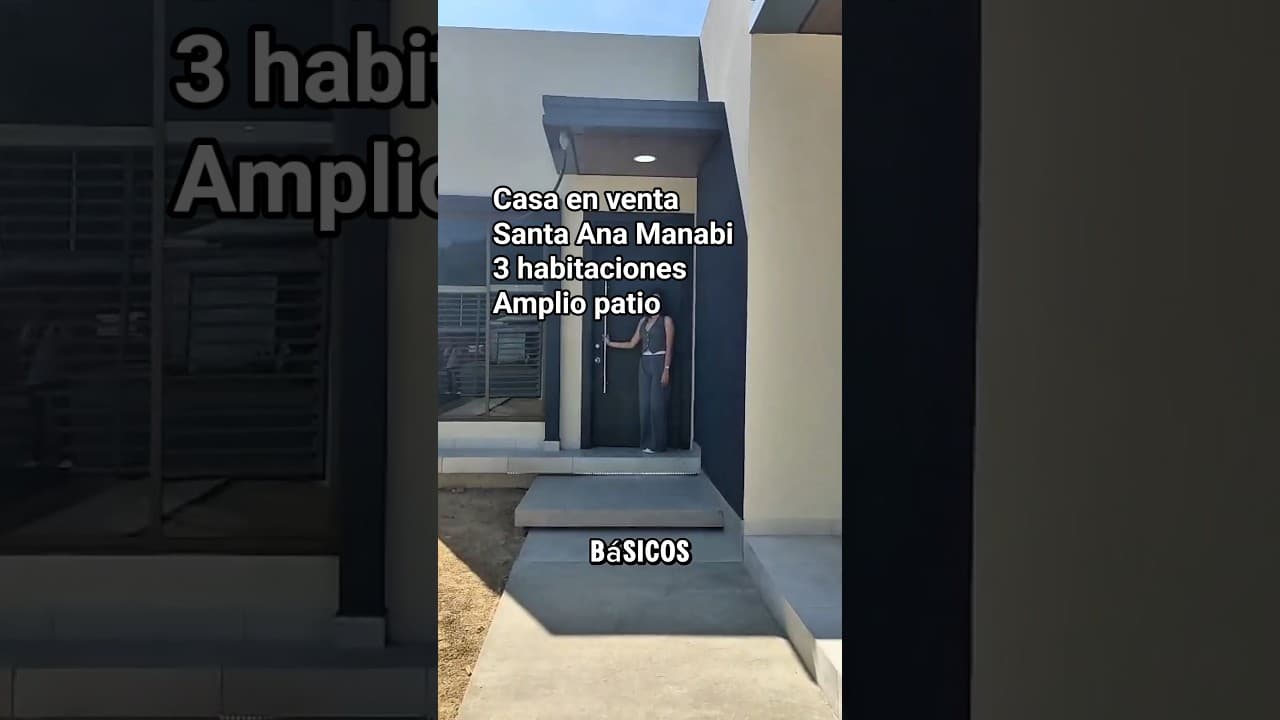 Video de Casa en venta totalmente nueva en Santa Ana, Manabí