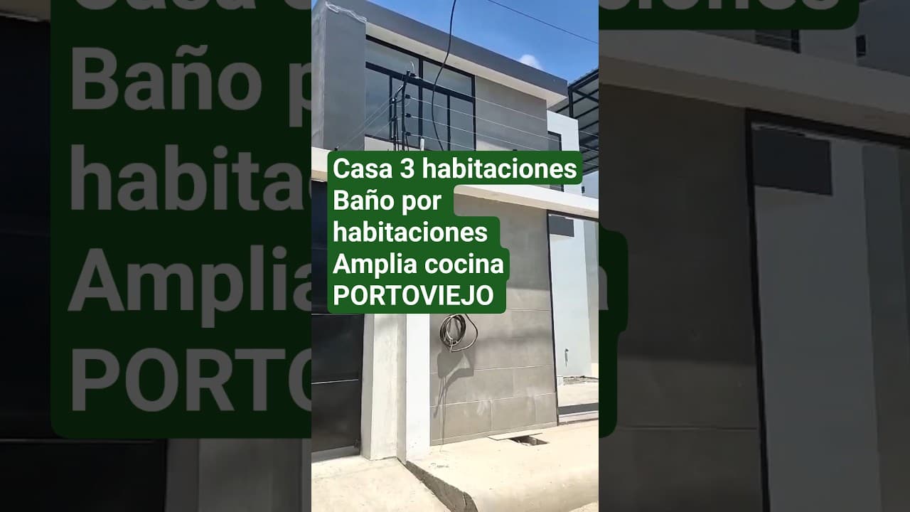 Video de Prestamo hipotecario de casa nueva con 3 habitaciones
